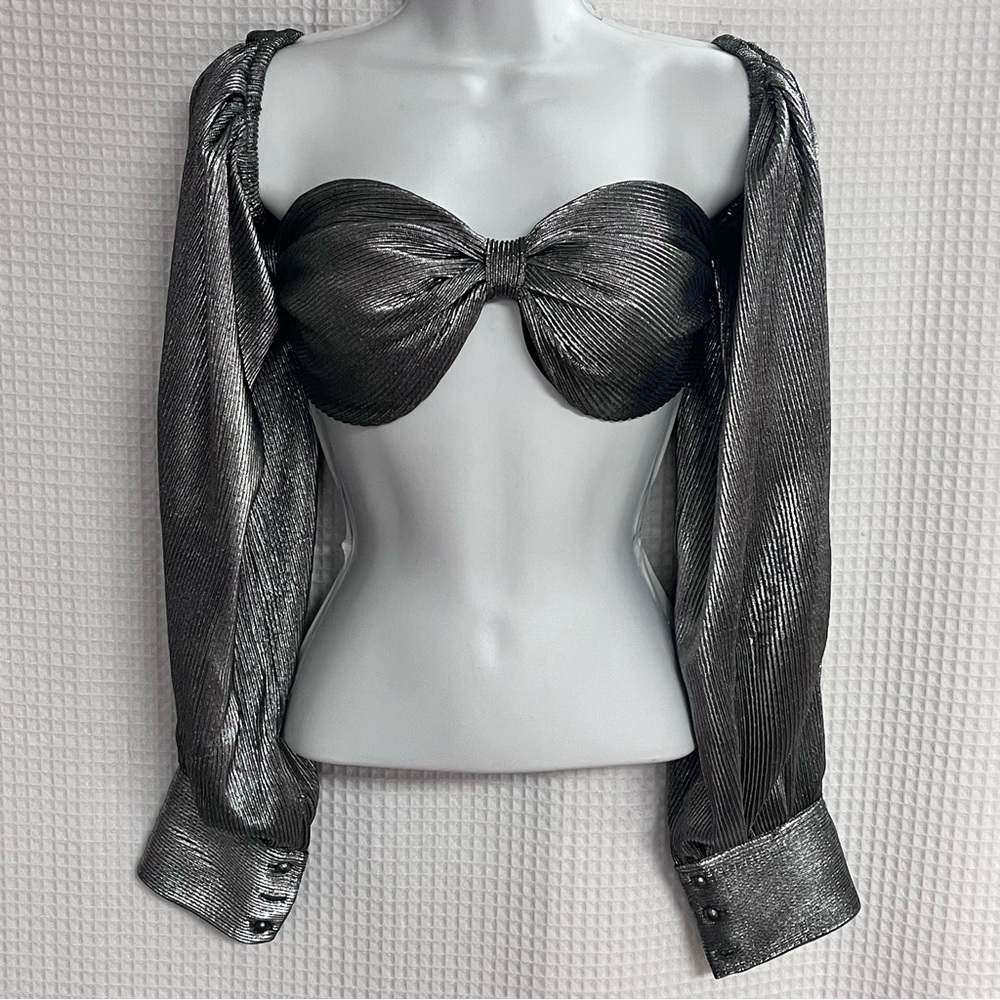The Brand Label ladies bustier style crop top size large